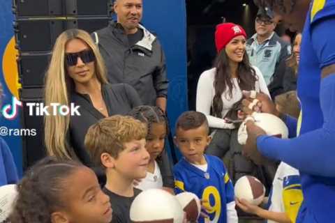 Kardashian fans disturbed by Kim’s ‘tiny’ frame as she’s almost dwarfed by son Saint, 6, in rare..