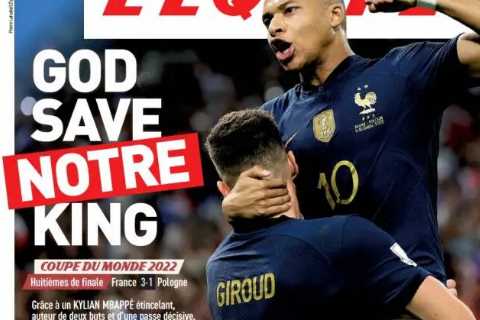 ‘God Save OUR King’ – Bullish French papers ramp up rivalry with England ahead of World Cup..