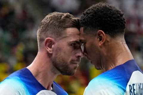 Jude Bellingham explains his and Jordan Henderson’s England World Cup celebration leaving Liverpool ..