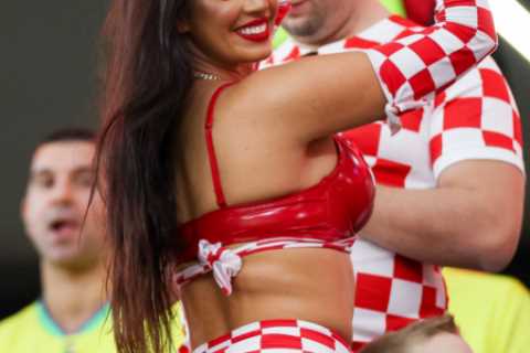 ‘World Cup’s hottest fan’ Ivana Knoll issues warning if Croatia win the World Cup after mocking..
