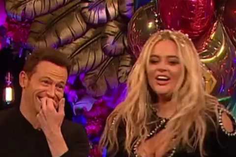Emily Atack poses in eye-popping top on a shoot after last ever Celebrity Juice