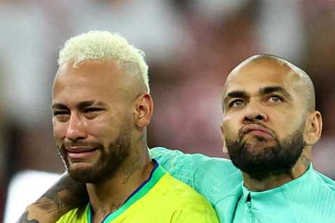 Heartbroken Brazil star Neymar reveals he may never play in World Cup again as Pele begs him to..