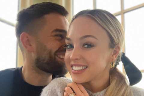 Jorgie Porter gives birth to first baby with fiancé Ollie and reveals newborn’s unique name