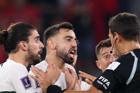 ‘It’s very strange’ – Bruno Fernandes makes astonishing referee rant after Portugal exit – but told ..