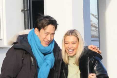 Strictly’s Molly Rainford shows off her toned abs in crop top as she jokes with partner Carlos..