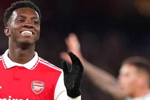 Watch Arsenal’s Eddie Nketiah miss glaring open goal after Juventus keeper’s howler in friendly