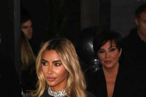 Kim Kardashian shows off shrinking waist in crop top &amp; leather pants as star dubbed ‘worst..