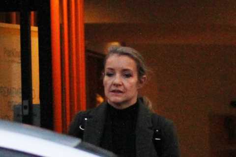 Helen Skelton looks downcast as she’s seen for the first time since losing Strictly crown to Hamza..