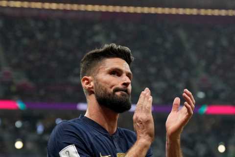 Olivier Giroud could start on the BENCH in France’s World Cup final clash with Argentina as..