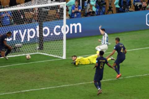 Lionel Messi’s second goal for Argentina should have been DISALLOWED, eagle-eyed fans claim as they ..