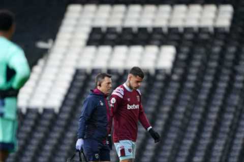 West Ham fans furious as ex-Hammers star INJURES Gianluca Scamacca after 12 minutes of friendly vs..