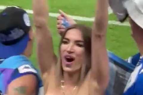 Fears grow over Argentina fan who went TOPLESS as new footage emerges from World Cup final