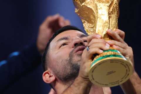 Fans convinced Sergio Aguero has fashioned his own World Cup medal after joining Argentina’s..