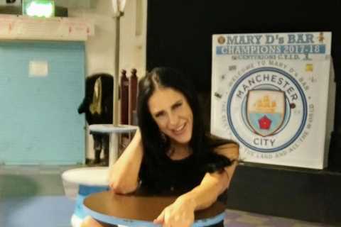 Female Man City fan &amp; mum-of-six, 40, who groped rival male fan during Premier League game..