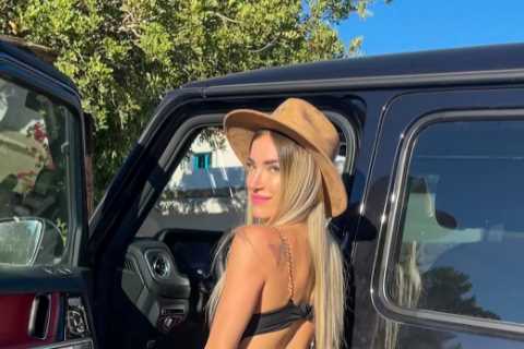 Inside the glam life of Argentina’s topless superfan as she teases followers with racy jet-setting..