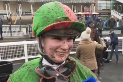 Jockey Roisin Leech ‘conscious and moving’ but taken for brain scan after horror fall at Ludlow