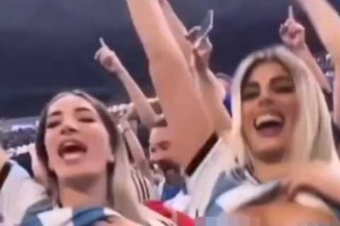 Topless Argentina fan breaks silence by posting more naked vids as she and fellow flasher pal dodge ..