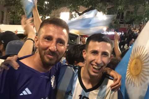 Poundshop World Cup lookalikes mocked after mingling with fans in Qatar… can you guess who they’re..