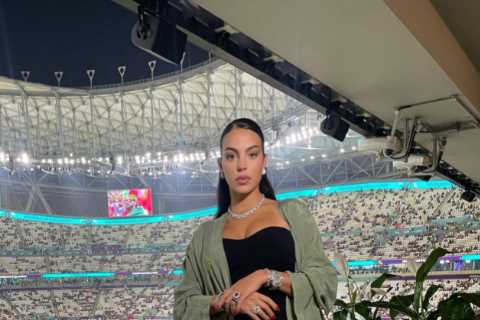 Fans joke Cristiano Ronaldo’s girlfriend Georgina Rodriguez is BANNED from celebrating Argentina’s..