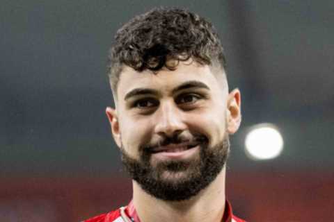 Croatia star Josko Gvardiol arrives for World Cup celebrations in banged out old Fiat Punto and..