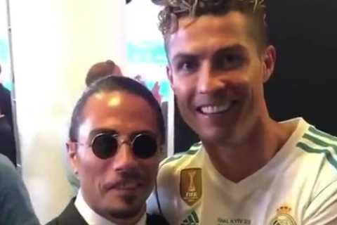 Salt Bae crashes Real Madrid Champions League victory party and grabs Ronaldo in resurfaced pics..