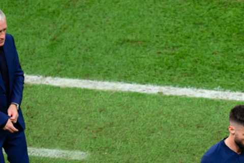 France boss Didier Deschamps explains why he hauled Giroud and Dembele off before half-time of..