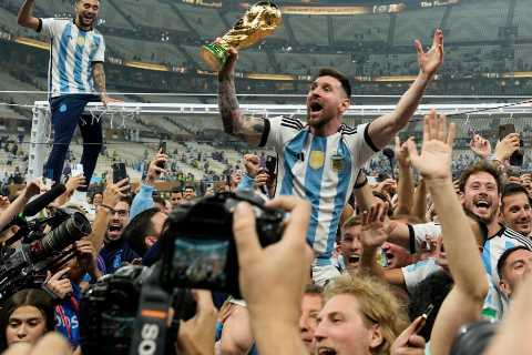 Football fans in hysterics at ‘worst ever’ Lionel Messi tattoo following Argentina star lifting..