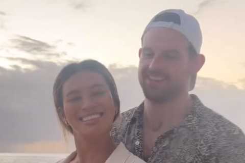 Love Island star reveals she’s pregnant with her first child in adorable video as she shows off..