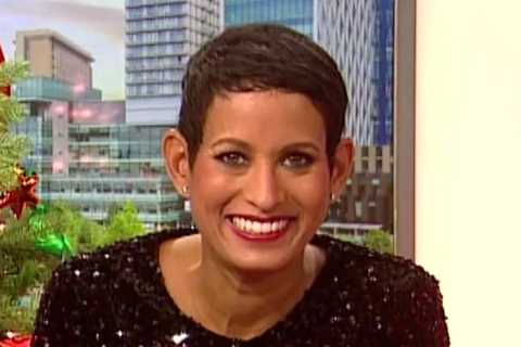 Naga Munchetty dazzles fans in sparkly top as she gets in the festive spirit on Christmas Eve BBC..