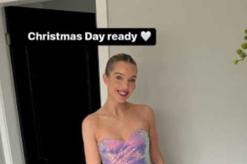 Helen Flanagan stuns in festive sparkles after reuniting with ex Scott Sinclair