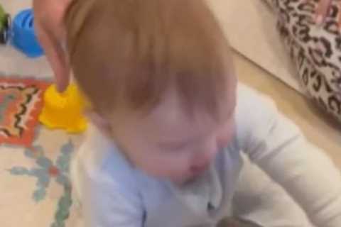 Love Island’s Olivia Bowen confuses fans as she lets baby son open his Christmas presents a WEEK..