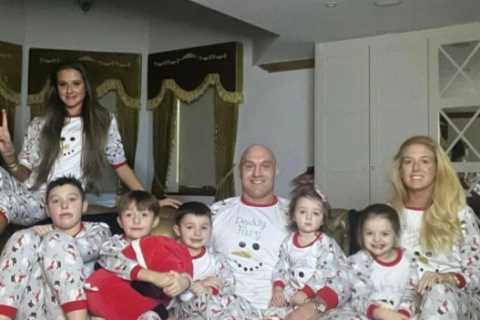 Tyson Fury along with Premier League stars lead sportsmen enjoying Christmas celebrations with..