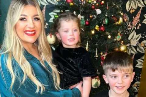 Gogglebox star Izzi Warner transforms into glam mum for Christmas snap with her kids