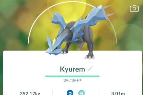 Kyurem will enter Pokémon Go into the New Year