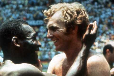 Pele and Bobby Moore swapping shirts at Mexico 70 is one of game’s most iconic images and great..
