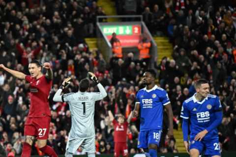 Leicester’s Wout Faes joins Jamie Carragher in VERY select group to have scored two Premier League..