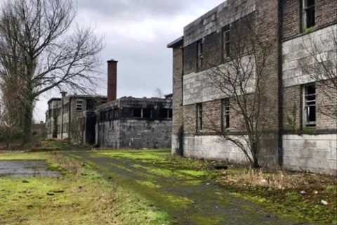 Inside abandoned Kildare army barracks with busted windows, empty warehouses and creepy furnaces