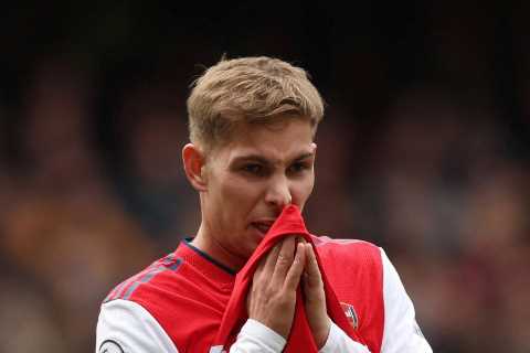 Emile Smith Rowe back in Arsenal training as Gunners ace closes in on return after three months out ..