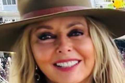 Carol Vorderman looks incredible in leather trousers as spends day with rarely seen son