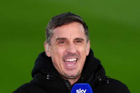 Fans all say same thing as Man Utd icon Gary Neville overheard joining Brentford’s celebrations..