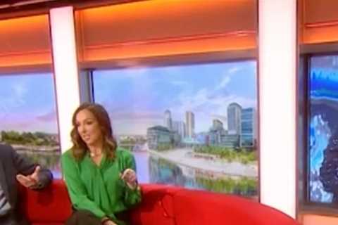 BBC Breakfast’s Sally Nugent apologises to Carol Kirkwood as Jon Kay causes chaos during weather..