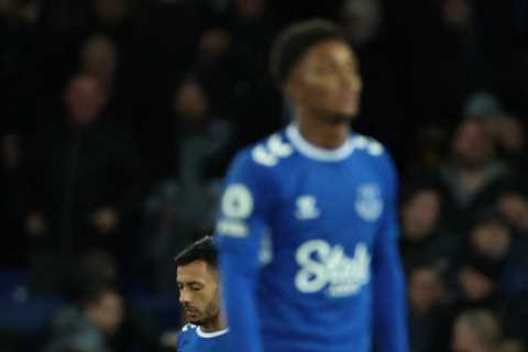 Everton 1 Brighton 4: Toffees manager Frank Lampard hanging by a thread after Seagulls inflict..