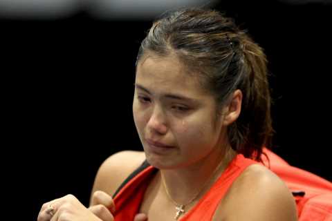 Emma Raducanu breaks down in tears as she is forced to retire from match casting doubt on..