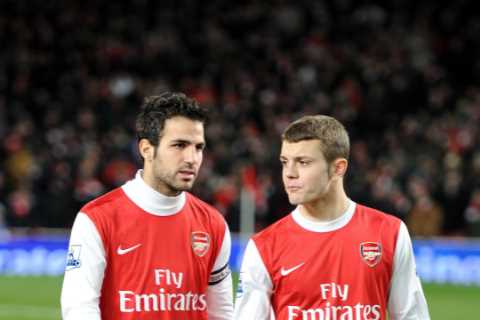 Cesc Fabregas returns to Arsenal as he works with U18s boss Jack Wilshere and takes first steps..