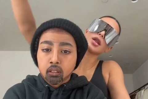 Kardashian fans ‘disturbed’ as Kim’s daughter North, 9, turns into Kanye West in TikTok &amp; slam..