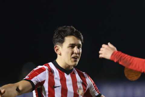 Man Utd transfer target Chris Rigg, 15, makes surprise debut as Sunderland score TWO added-time..