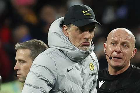 Chelsea fans chant Thomas Tuchel’s name in away end during Man City FA Cup drubbing as pressure..