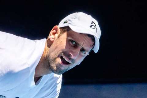 Novak Djokovic forced to pull out of practice as he suffers injury scare just days before..