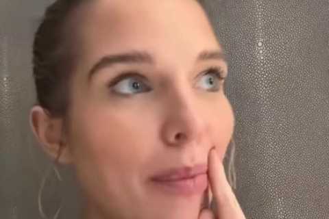 Helen Flanagan reveals she’s still ‘in pain’ after secret boob job as she poses for make-up free..