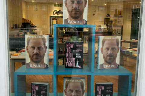 Joker bookshop boss puts Prince Harry’s memoir Spare next to Bella Mackie’s How to Kill Your Family ..